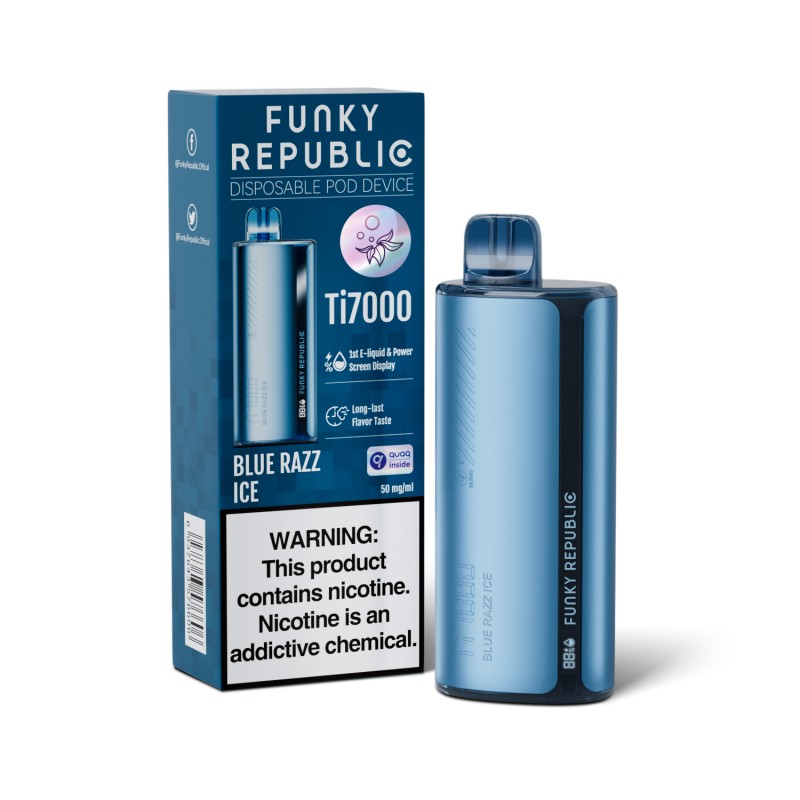 Funky Republic Ti7000 Disposable Vape (5%, 7000 PUFFS)