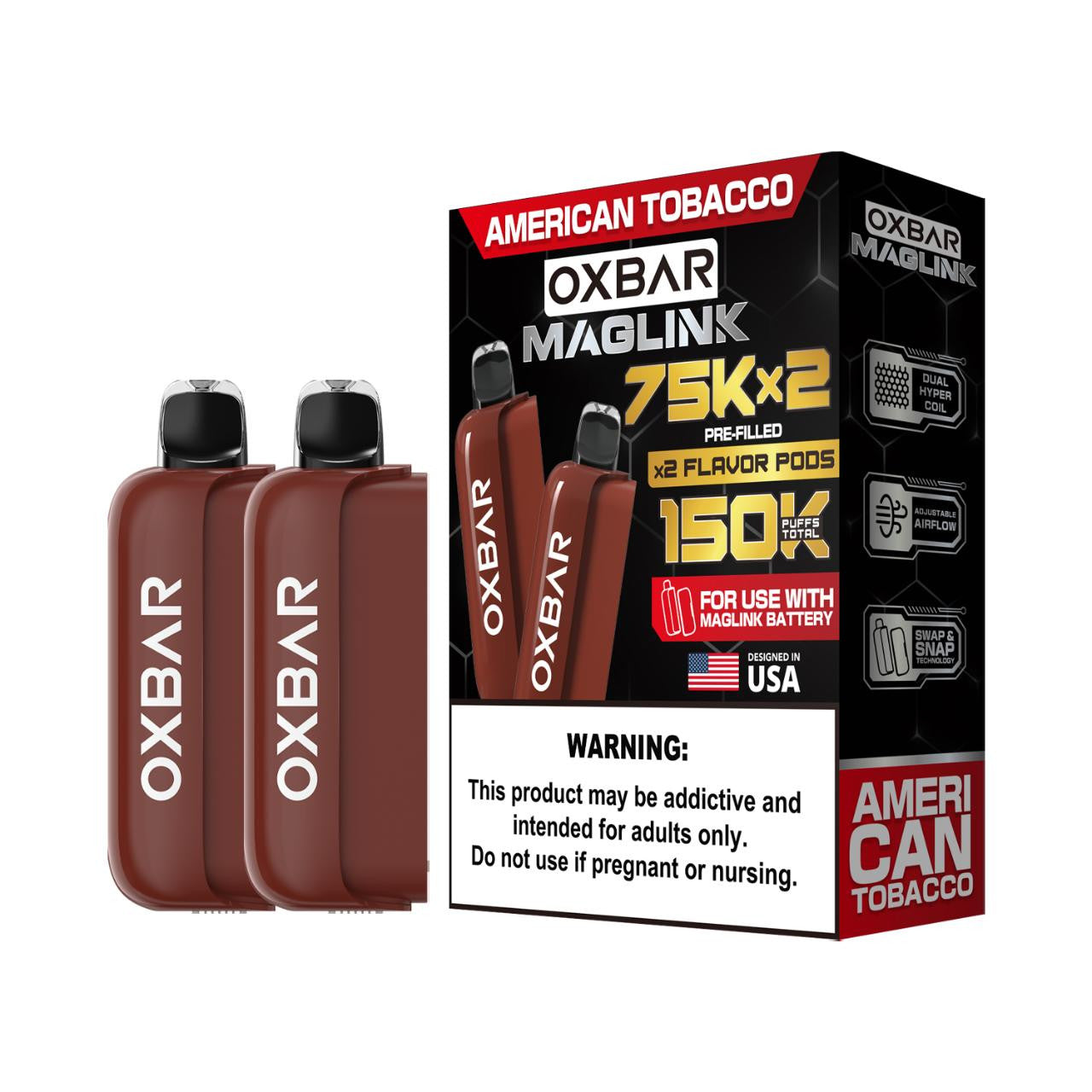 OXBAR Maglink 75K Pod | Nixodine Pre-filled Replacement Pod 75K Puffs