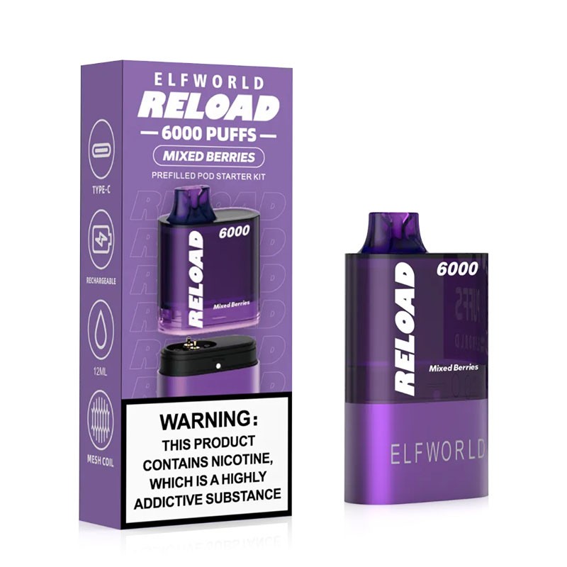 Elf World Reload 6000 Disposable Box Vape Device