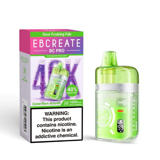 Sour Fcuking Fab EBCREATE BC Pro 40K - Disposable Kit 40000 Puffs