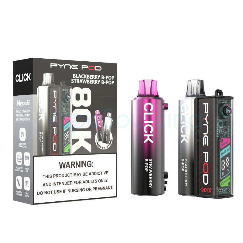 Pyne Pod Click 80K Disposable Nicotine Vape Starter Kit - 80000 Puffs