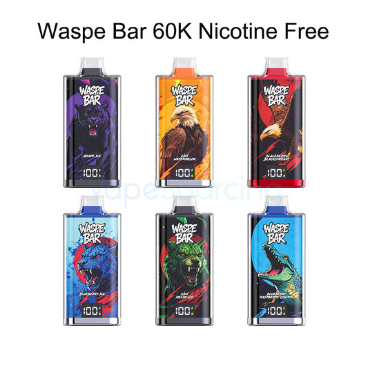 Waspe Bar 60K Zero Nicotine Disposable Vape Kit - 60000 Puffs
